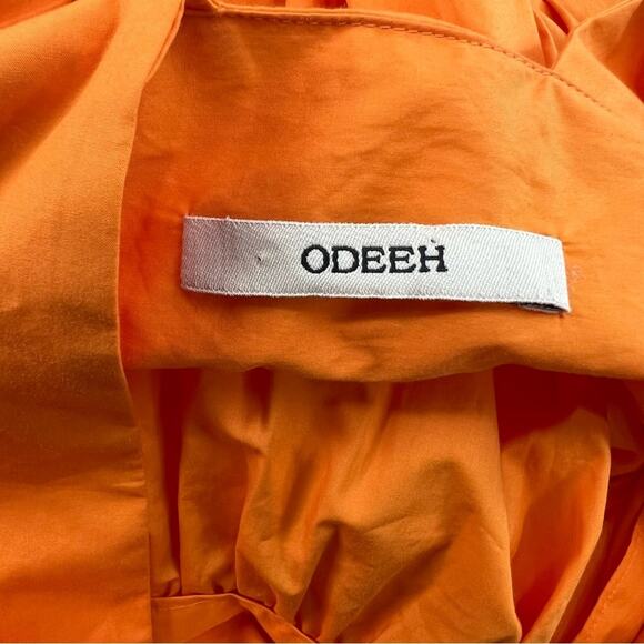 Odeeh sleeveless poplin dress orange sz 38 - Picture 5 of 9